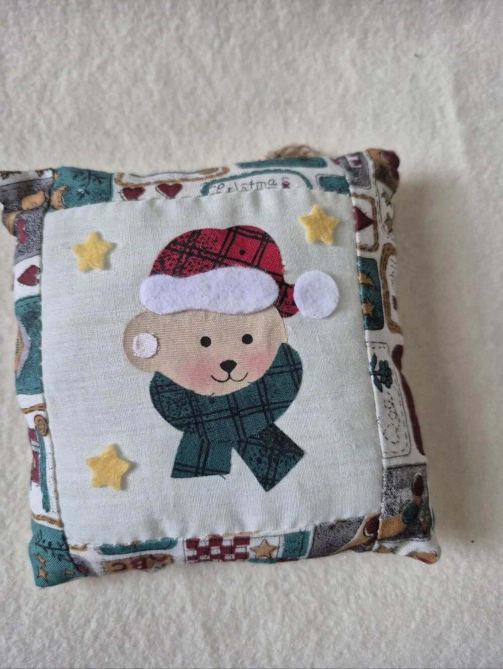 Lillian Vernon Country Pillow Christmas Ornaments-set of 7 100% Cotton